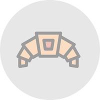 Croissant Vector Icon Design