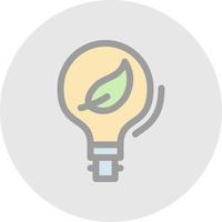 Eco Bulb Vector Icon Design