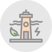 Tidal Power Vector Icon Design