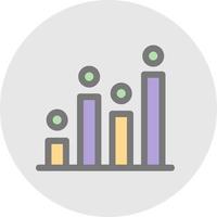 Statistical Analysis Vector Icon Design