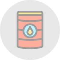 Oil Barrell Vector Icon Design