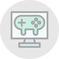 Gaming Pc Vector Icon Design
