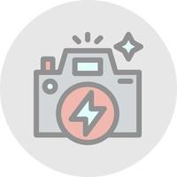 Flash Camera Vector Icon Design