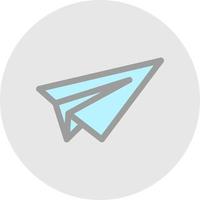 Paper Plane Vector Icon Design