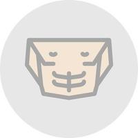 Chest Muscle Vector Icon Design