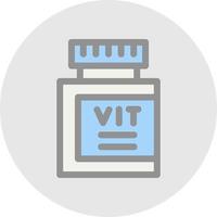 diseño de icono de vector de vitaminas