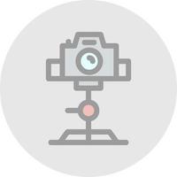 trípode cámara vector icono diseño