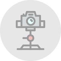 Tripod Camera Vector Icon Design