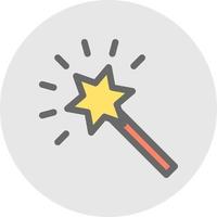 Magic Stick Vector Icon Design