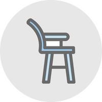 High Chair Vector Icon Design