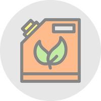 Biofuel Can Vector Icon Design