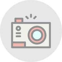 Compact Camera Vector Icon Design