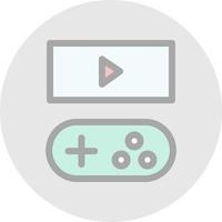 Game Streaming Vector Icon Design