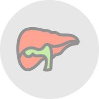 Liver Vector Icon Design