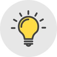 Light Bulb Vector Icon Design