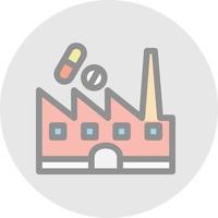 Medicine Factory Vector Icon Design