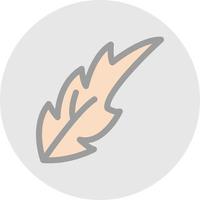 Dry Leaves Vector Icon Design