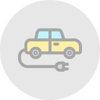 Electric Car Vector Icon Design