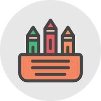 Crayon Vector Icon Design