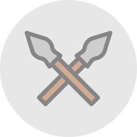 Javelin Vector Icon Design