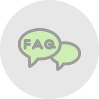 FAQ Vector Icon Design