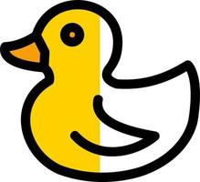 Rubber Duck Vector Icon Design