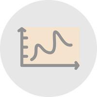 Bell Shaped Graph Vector Icon Design