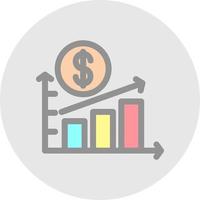 Rising Economy Vector Icon Design