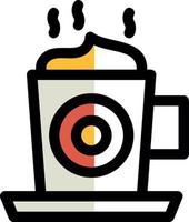 diseño de icono de vector de capuchino