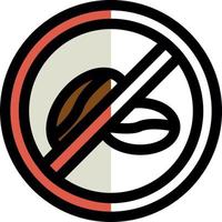 No Caffeine Vector Icon Design