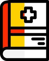 diseño de icono de vector de libro médico