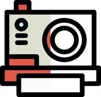 Instant Camera Vector Icon Design