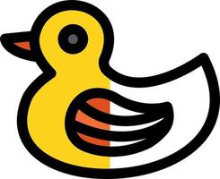 Rubber Duck Vector Icon Design