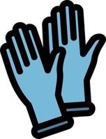 Medical Gloves Vector Icon Design