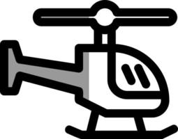 Helicopter Vector Icon Design