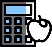 Calorie Calculator Vector Icon Design