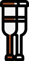 Crutches Vector Icon Design