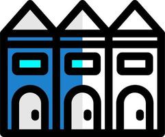 Townhouse Vector Icon Design