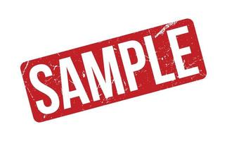 Sample Rubber Stamp. Red Sample Rubber Grunge Stamp Seal Vector Illustration - Vector