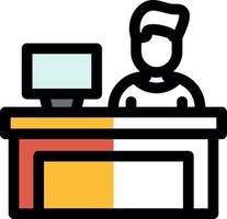 Bar Cashier Vector Icon Design