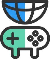 Global Gaming Vector Icon Design