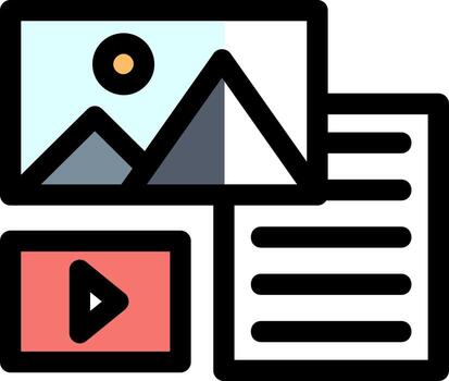 Unstructured Data Vector Icon Design