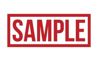 Sample Rubber Stamp. Red Sample Rubber Grunge Stamp Seal Vector Illustration - Vector