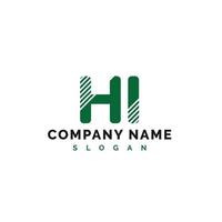 HI Letter Logo vector