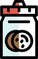 Cookie Jar Vector Icon Design