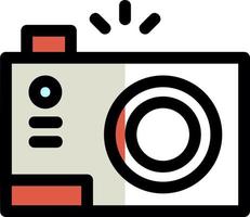 Compact Camera Vector Icon Design