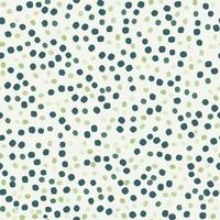 Vector seamless pattern with hand drawn black watercolor polka dots. Isolated on white. Clipping paths included.