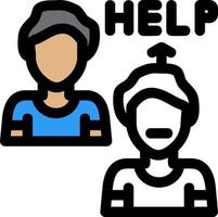 Ask For Help Vector Icon Design
