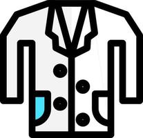 diseño de icono de vector de abrigo médico