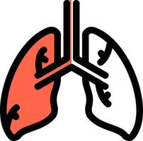 diseño de icono de vector de pulmones